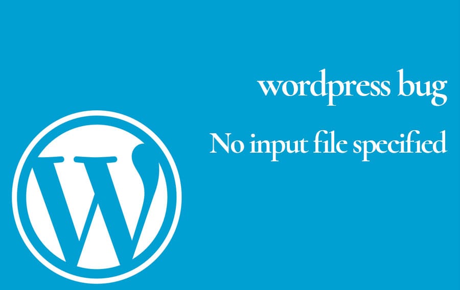 WordPress迁移出现No input file specified